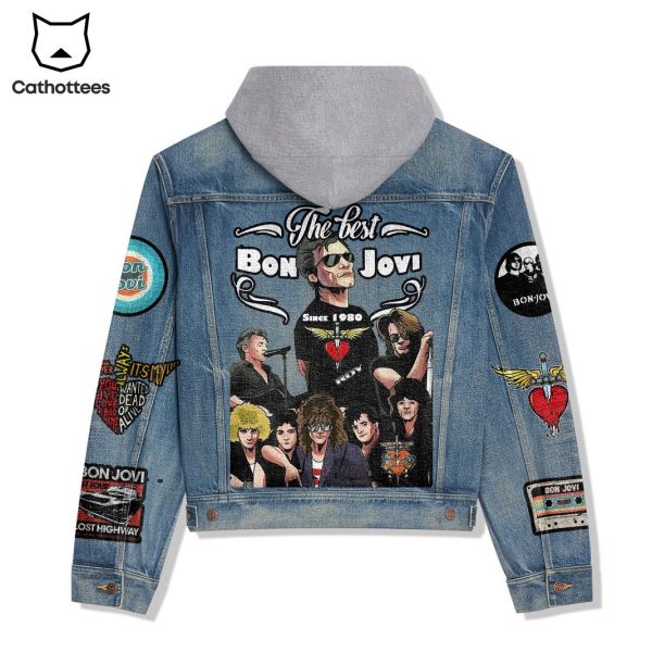 The Best Bon Jovi Hooded Denim Jacket