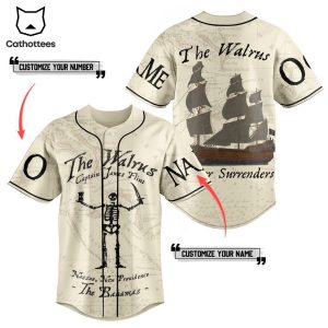 The Walrus Captain James Flint The Banamas Baseball Jersey