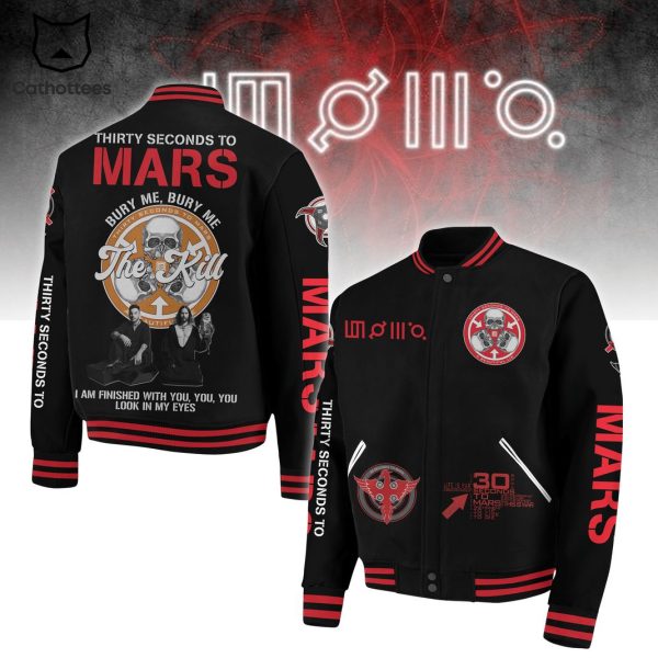 Thirty Seconds To Mars Bury Me Bury Me The Kill Baseball Jacket