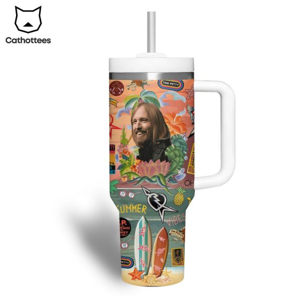 Tom Petty Oh My My Oh Hell Yes Tumbler With Handle And Straw