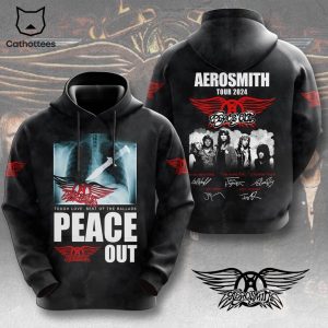 Tough Love Best Of The Ballads Peace Out Aerosmith Tour 2024 Siganture Design Hoodie