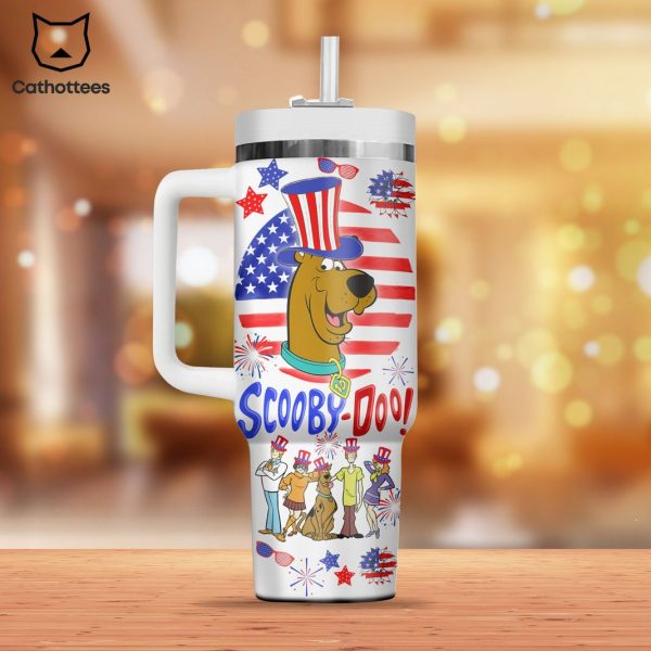 What New Scooby-Doo Happy 4th Of July Tumbler With Handle And Straw