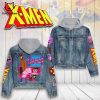 X-men Cyclops Design Hooded Denim Jacket