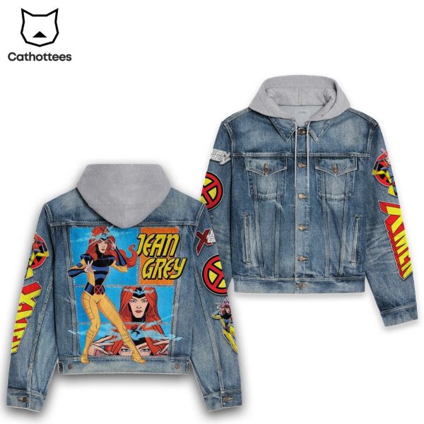 X-men Jean Grey Design Hooded Denim Jacket