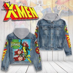 X-men Rogue Design Hooded Denim Jacket