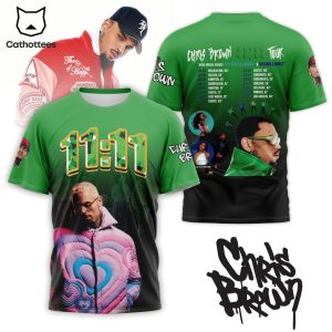 11 11 Chris Brown Tour 3D T-Shirt