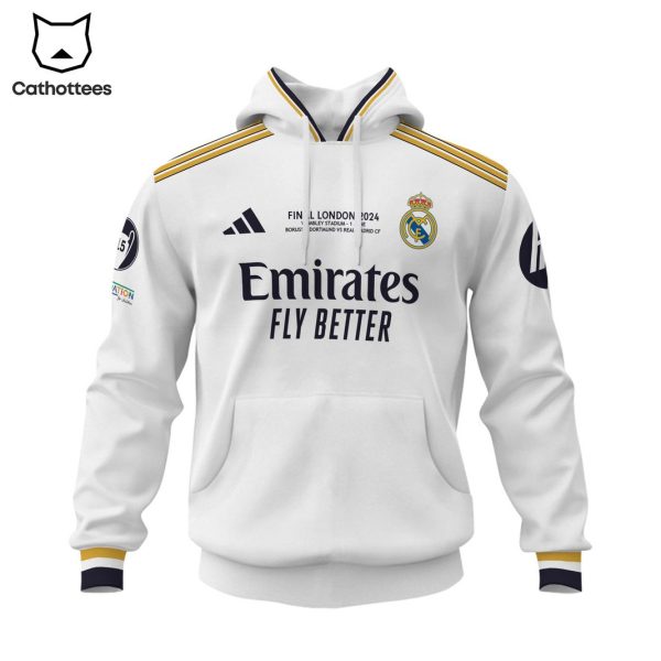 15 Champions Real Madrid Final London 2024 Hoodie