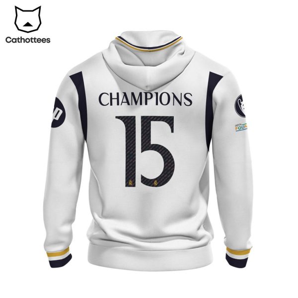 15 Champions Real Madrid Final London 2024 Hoodie