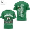 2024 NBA Champions Boston Celtics 3D T-Shirt – White