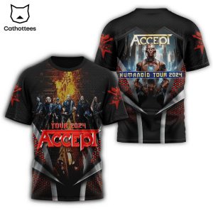 Accept Humanoid Tour 2024 3D T-Shirt