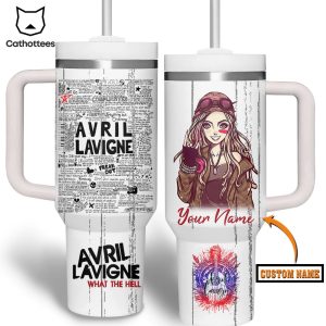 Avril Lavigne – What The Hell Tumbler With Handle And Straw
