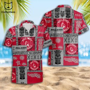 Ball State Cardinals Tropical Summer Hawaiian Shirt