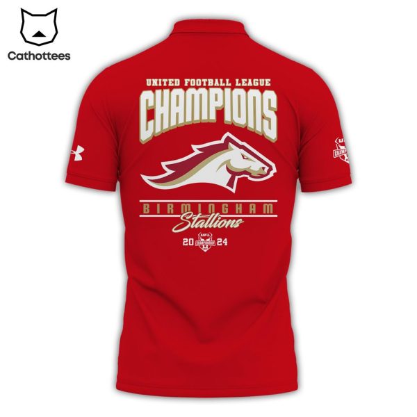 Birmingham Stallions ? UFL 2024 Champions Polo Shirt