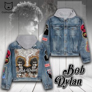 Bob Dylan Design Hooded Denim Jacket
