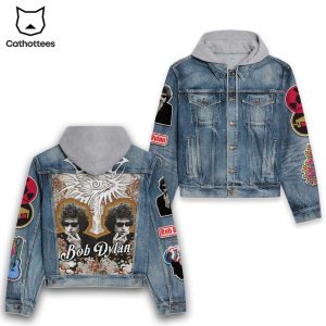 Bob Dylan Design Hooded Denim Jacket
