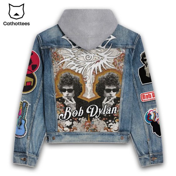 Bob Dylan Design Hooded Denim Jacket