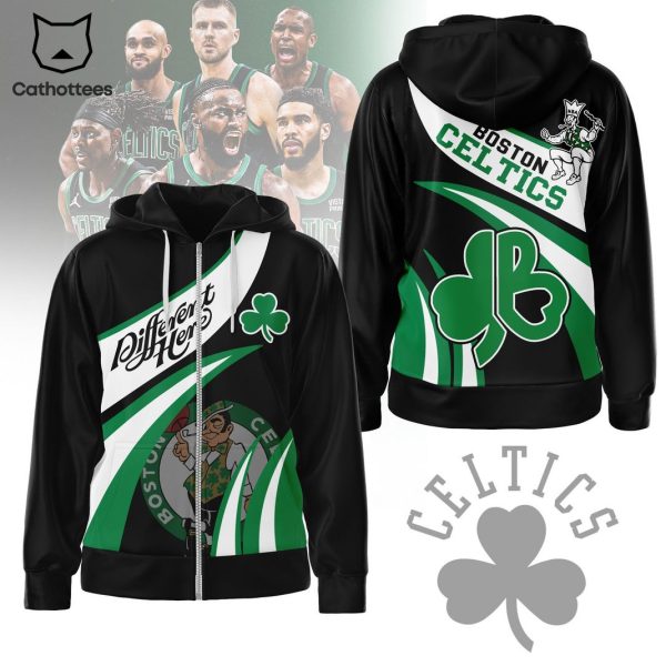 Boston Celtics Different Here Zip Hoodie