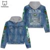 NBA Finals Champions 2024 Boston Celtics Hooded Denim Jacket