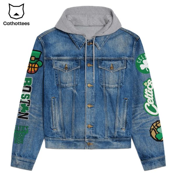 Boston Celtics Unfinished Business Hooded Denim Jacket