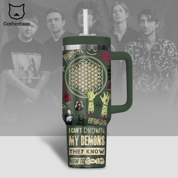 Bring Me The Horizon Tumbler With Handle And Straw