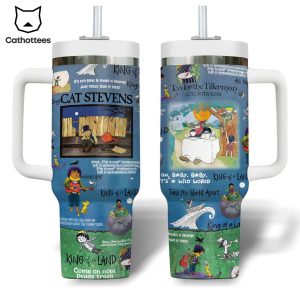 Cat Stevens – King Of A Land Tumbler With Handle And Straw