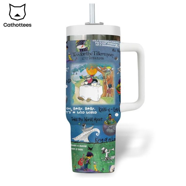 Cat Stevens – King Of A Land Tumbler With Handle And Straw