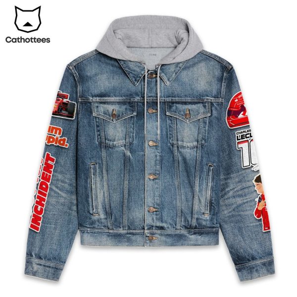 Charles Leclerc Hooded Denim Jacket