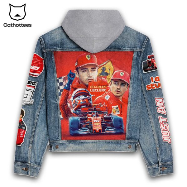 Charles Leclerc Hooded Denim Jacket