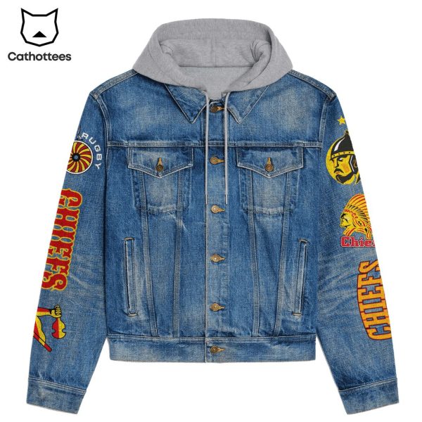 Chiefs – Unleash Our Tribe Hooded Denim Jacket