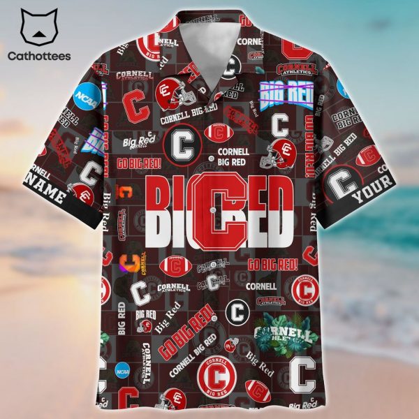 Cornell Big Red Aloha Summer Hawaiian Shirt