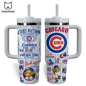 Cubs Nation Everybody In Cubbies Gor Life Chicago Cubs Tumbler With Handle And Straw