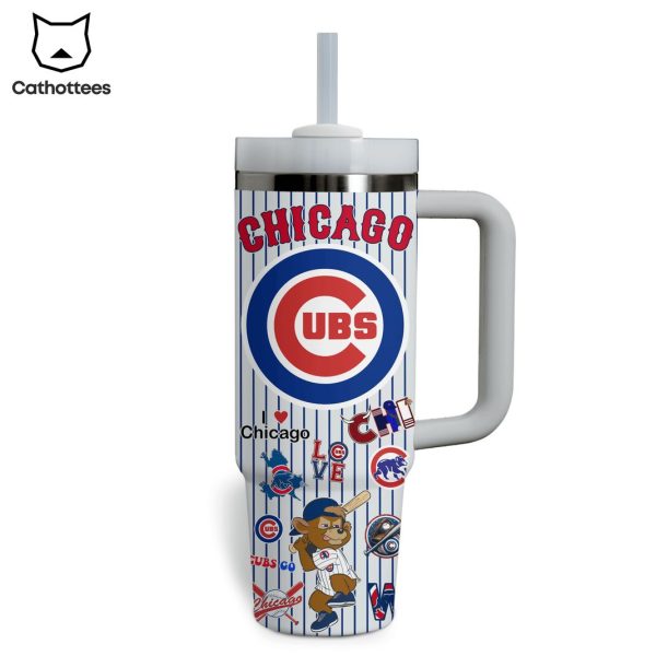 Cubs Nation Everybody In Cubbies Gor Life Chicago Cubs Tumbler With Handle And Straw