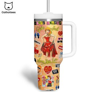 Cyndi Lauper – Girls Just Want To Have Fun Tumbler With Handle And Straw