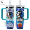 Dallas Mavericks Western Conference Champions Tumbler With Handle And Straw