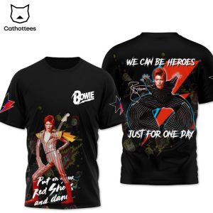 David Bowie – We can Be Heroes Just For One Day 3D T-Shirt