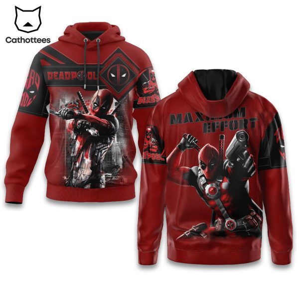 Deadpool Maximum Effort Design Hoodie