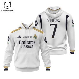 Final London 2024 Real Madrid Vinicius Junior Design Hoodie