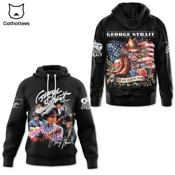 George Strait – God And Country Music Signature Hoodie