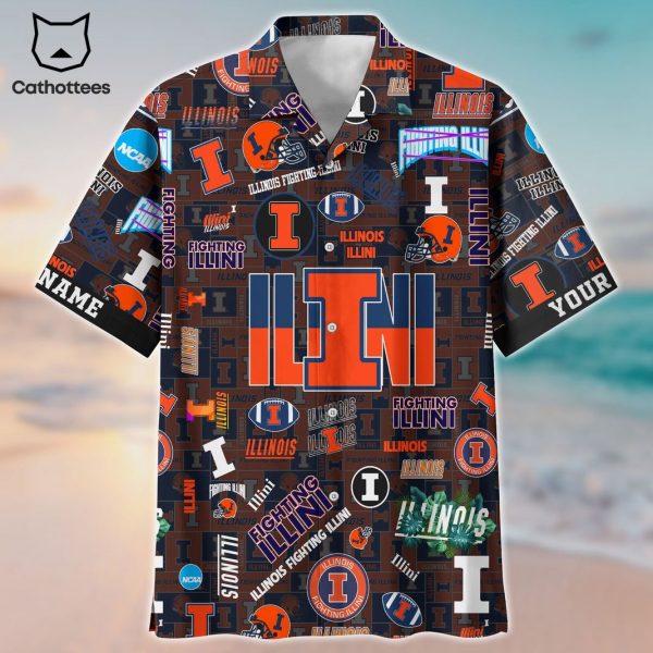 Illinois Fighting Illini Aloha Summer Hawaiian Shirt