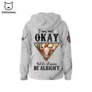 Jelly Roll I Am Not Okay But It All Gonna Be Alright Design Zip Hoodie