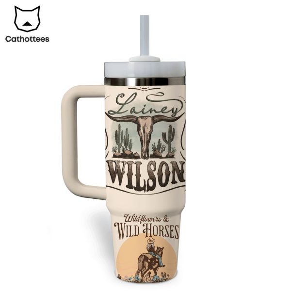 Lainey Wilson Countrys Cool Again Tumbler With Handle And Straw