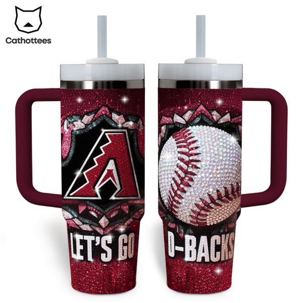 Let Go Arizona Diamondbacks Tumbler With Handle And Straw