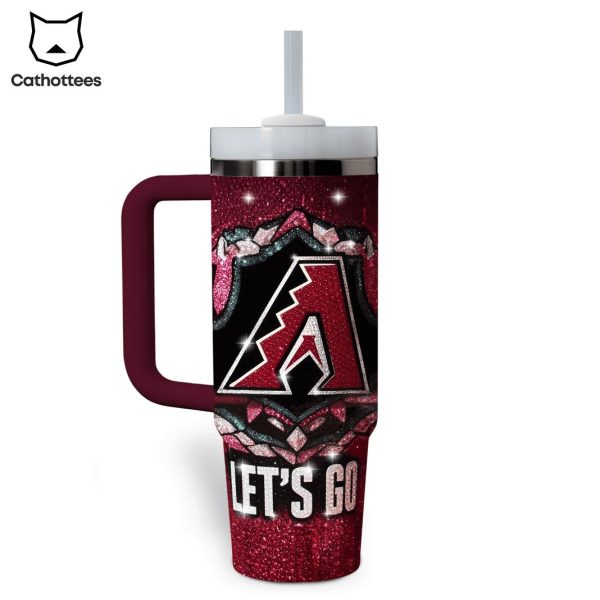 Let Go Arizona Diamondbacks Tumbler With Handle And Straw