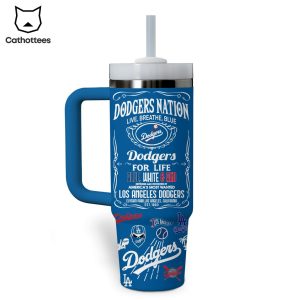 Let Go Los Angeles Dodgers Tumbler With Handle And Straw