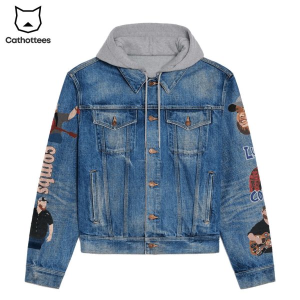 Luke Combs Hooded Denim Jacket