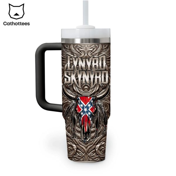 Lynyrd Skynyrd Free Bird Lyrics Tumbler With Handle And Straw