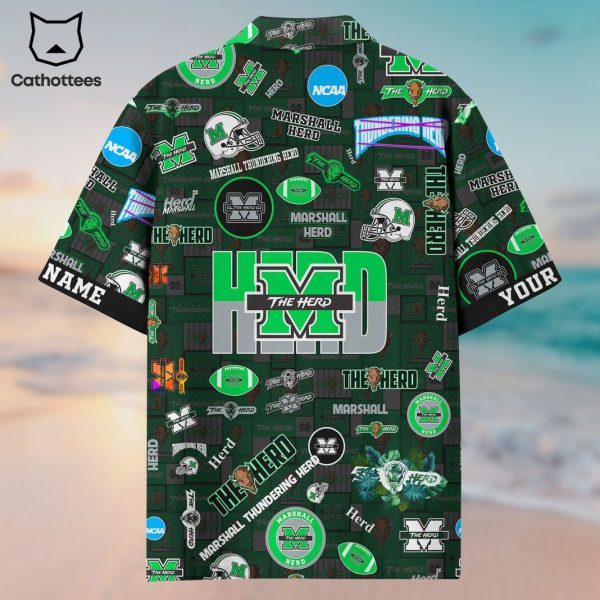 Marshall Thundering Herd Aloha Summer Hawaiian Shirt