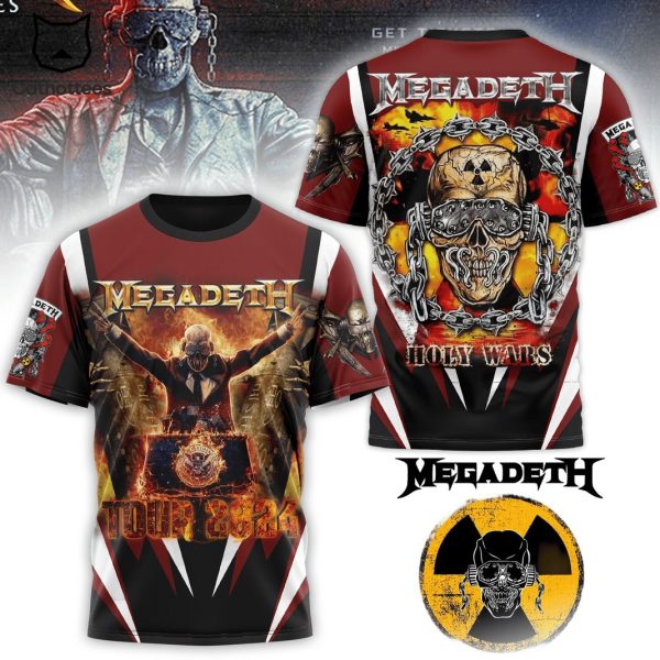 Megadeth Tour 2024 Holy Wars 3D T-Shirt