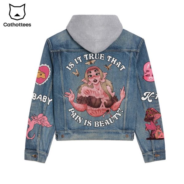 Melanie Martinez Is It True That Pain Is Beauty Hooded Denim Jacket