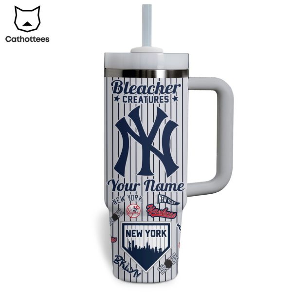 New York Yankees Blecher Creatures Tumbler With Handle And Straw